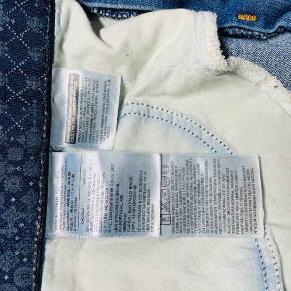 Levi's Strauss 525 Womens Blue Perfect Waist Straight Leg Denim Jeans Size 16 - Picture 7 of 11